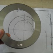 Flat round knife for corrugated paper cutting 